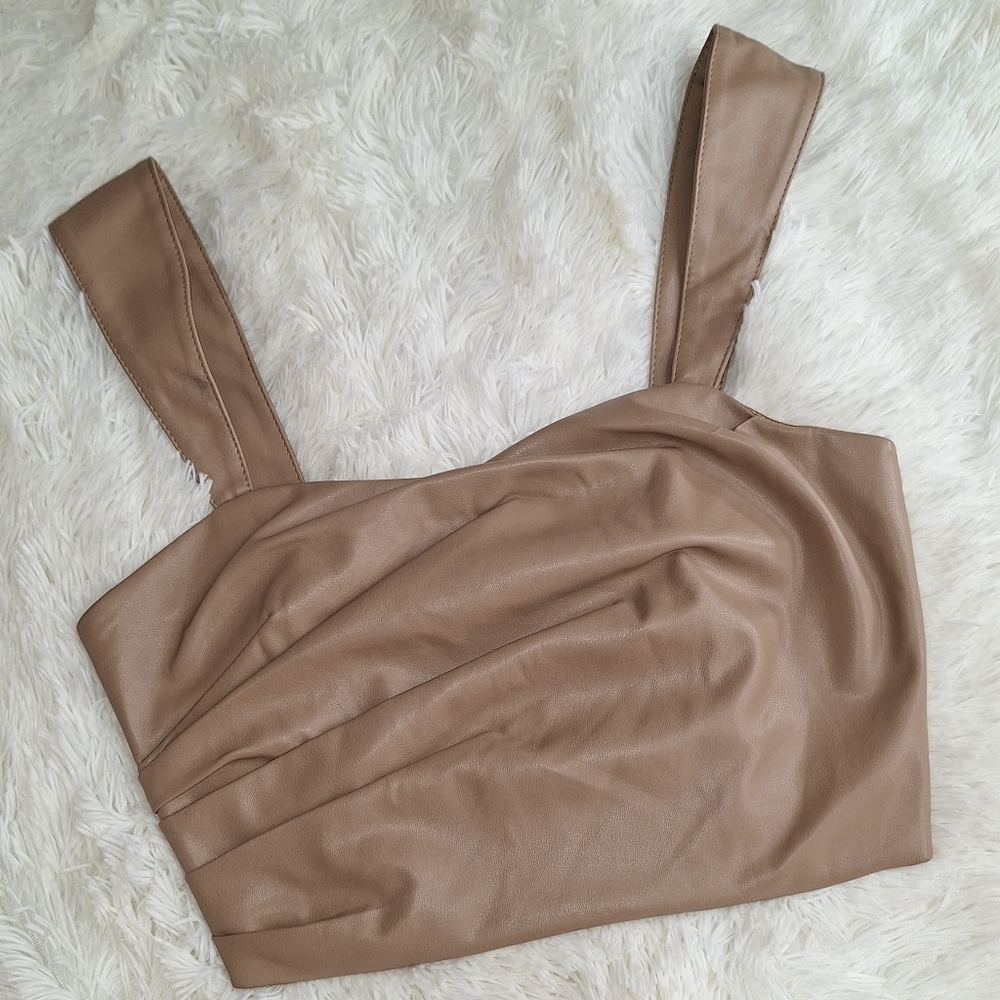 Chic Brown Women's Crop Top